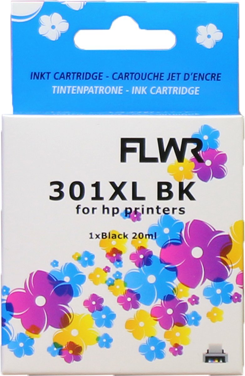 FLWR - Inktcartridge / 301XL / Zwart - geschikt voor HP