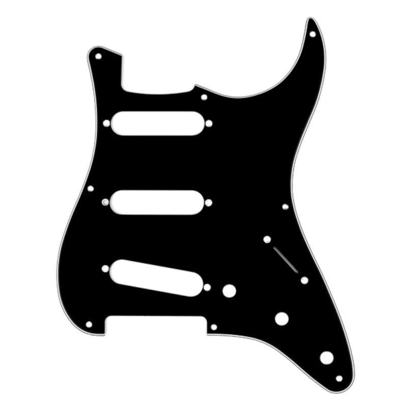 Fender 8-hole â€˜50s Vintage-Style Stratocaster S-S-S Pickguard Black