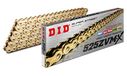DID 525ZVM-X CHAIN (Gold & Gold) - Length: 108 links with rivet joint (ZJ)