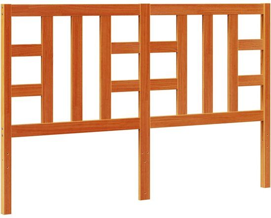 vidaXL Hoofdbord 150 cm massief grenenhout wasbruin