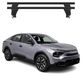 Menabo système de barres de toit, barres de toit de base pour Citroen C4X / e-C4X, années modèles 2022-2025, aluminium, noir, 2 pièces