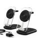 Mag-Safe 2 stuks 3-in-1 15W draadloze oplader voor iWatch iPhone 17/16/15/14/13/12, 3/2/Pro, zwart