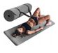 Tapis de fitness gris, exécution lourde, adapté à la gymnastique, dimensions 190x61x1,5 cm, pour utilisation dans une salle de sport