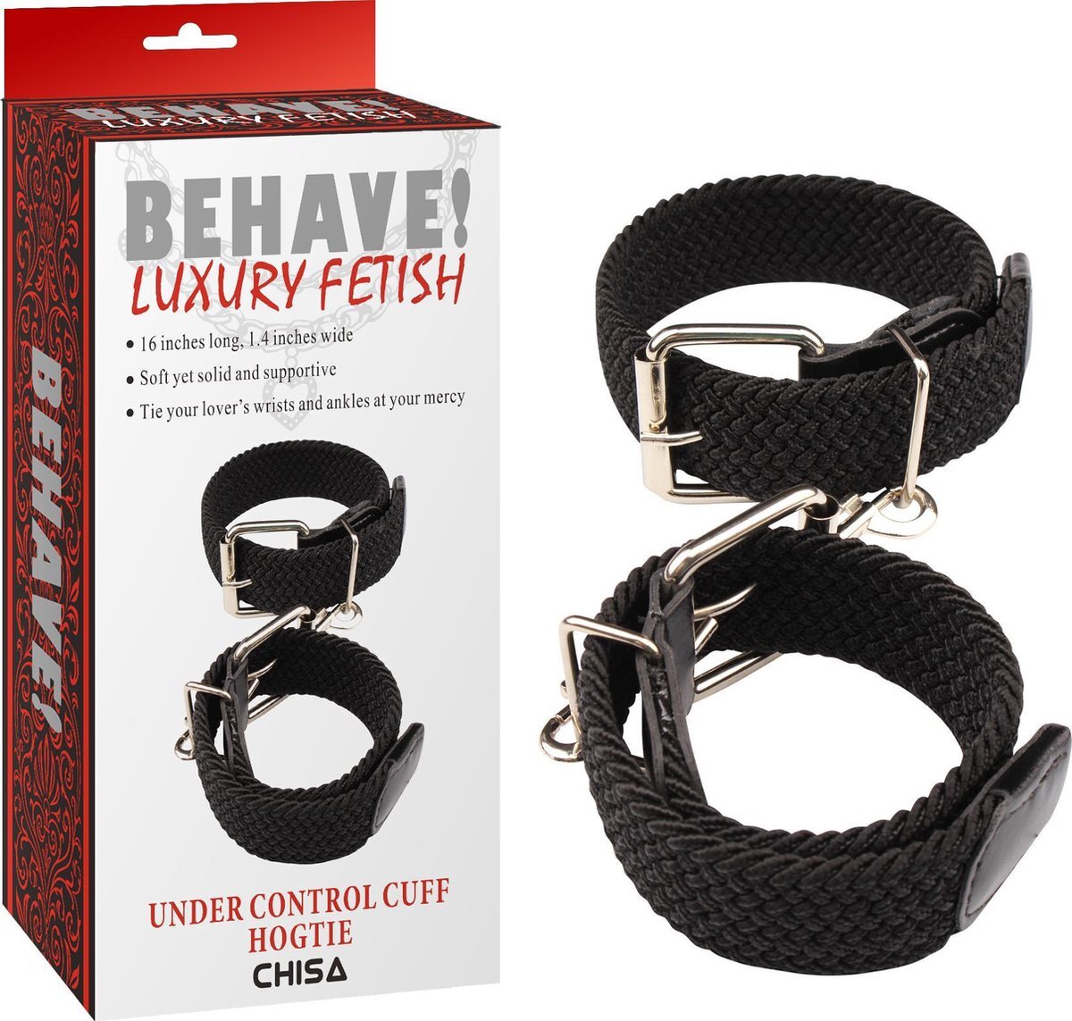 CHISA Behave Luxury Fetish - Under Control Cuff Hogtie - Elastisch