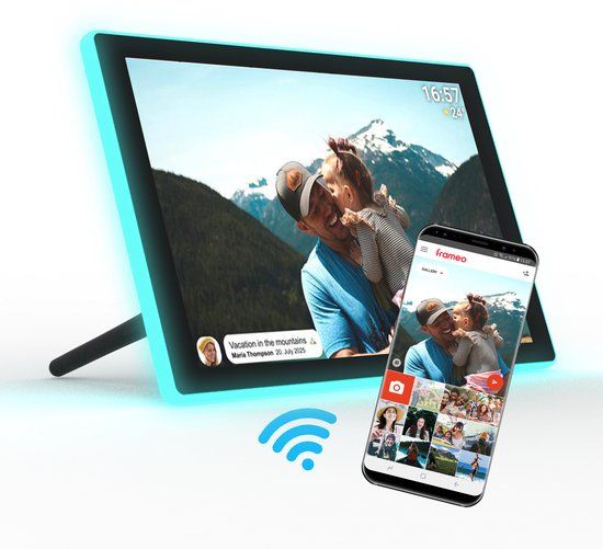 Denver PFF-1082 Digitale Fotolijst 10.1 inch - Touchscreen - WiFi - 16GB - Zwart