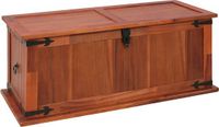 vidaXL Opbergkist - 90x45x40 cm - massief acaciahout - Bruin