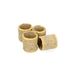 Serviettringen, set van 4, zeegras, geel, Ø4 cm x 4,5 cm