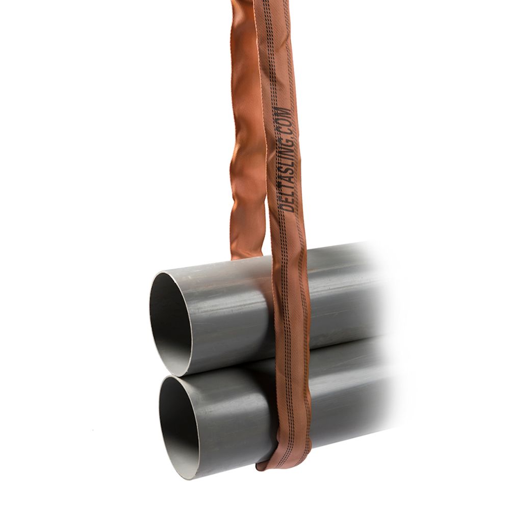 Delta Rondstrop | volgens EN 1492-2 | bruin | 6 ton | 75 mm | 2 m - CO.RS.060002