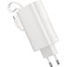 HOCO J148 Batterie externe 2-en-1, 5000 mAh, 20 W, PD, 2 x USB-C, Blanc