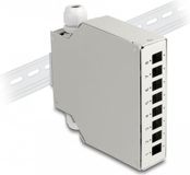 Delock Tragant 85931 - Piggy-back connector - Straight - Female - Grey - Metal - 126 mm
