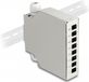Delock Tragant 85931 - Piggy-back connector - Straight - Female - Grey - Metal - 126 mm