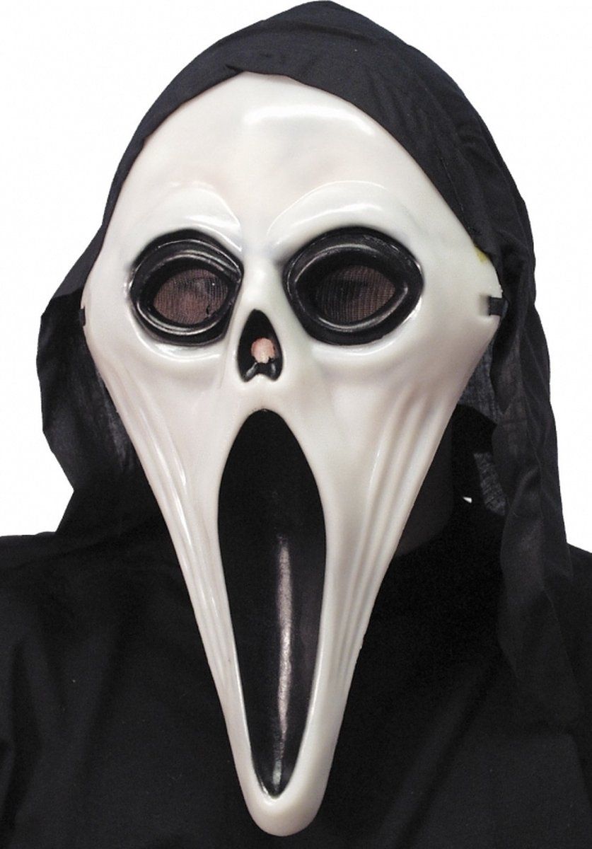 Smiffys Halloween - Glow in the Dark Scream Mask - Multi