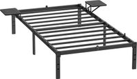 Vasagle - Bedframe - 90 x 200 cm - Metaal - Zwart
