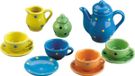 Happy People Porseleinen mini theeset - 13-delig - voor kinderen - Theeservies - Serviesset
