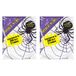 Amscan Spinnenweb - 4x - 60g - wit - halloween - decoratie - horror - versiering - spinrag