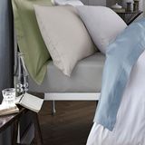 Hoeslaken, Plain Dyed Dark Grey hoeslaken, 100% katoen, perkal, 180 x 200 cm