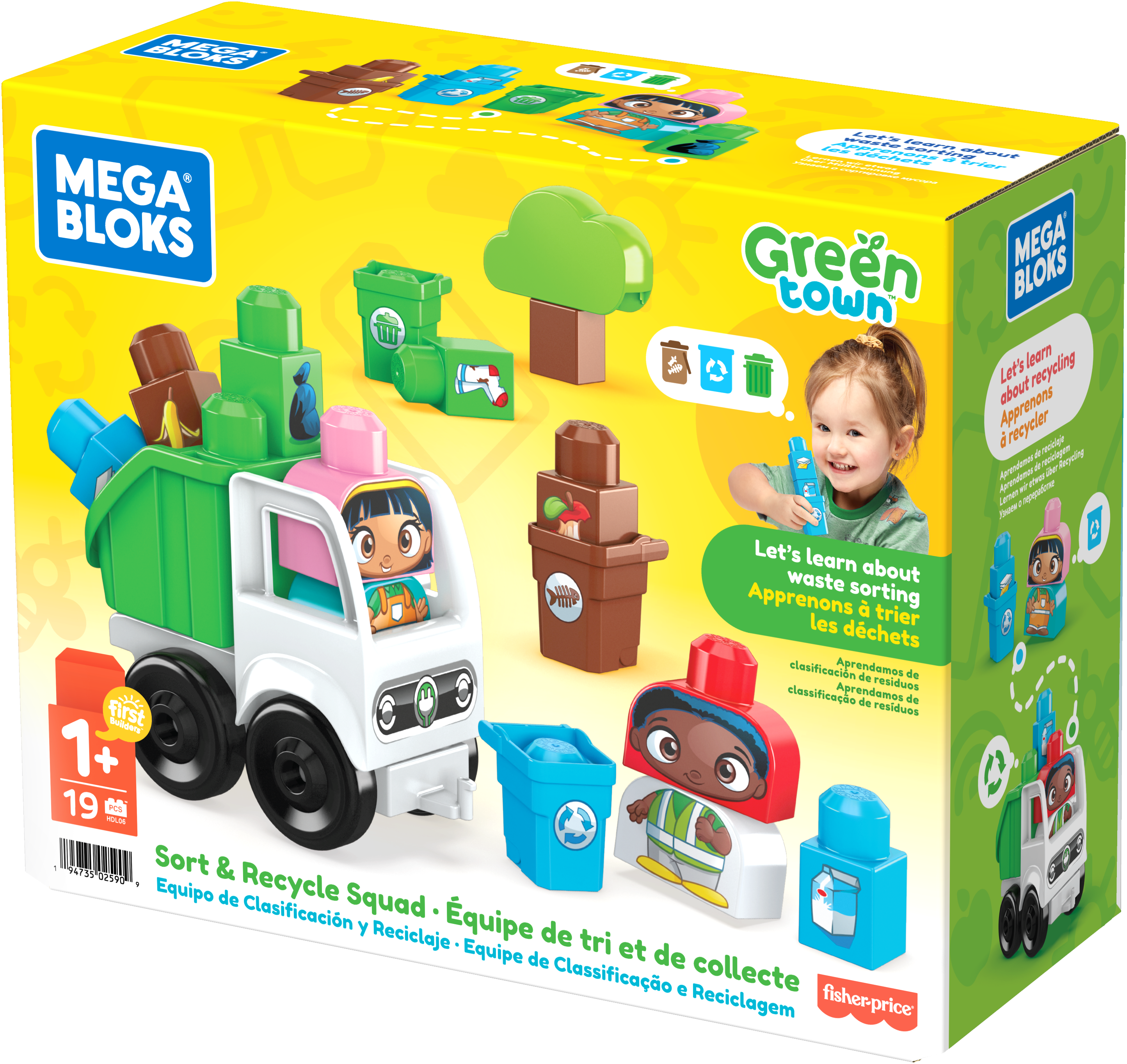 Mega BLOKS Green Town Sorteer- En Recyclebrigade