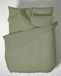 Bianca Plain Dyed Military Green Beddengoedset voor 150 cm brede bedden, 100% percale katoen, groen