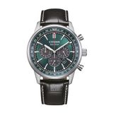 Citizen CA4720-01X Horloge - Leer - Zwart - Ø 42 mm