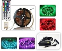 ABC-LED - Led strip - 5 m - RGB - Plug & play 24V Waterproof (IP65) - incl. 44-Key controller