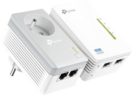 TP-LINK TL-WPA4225 KIT - Powerline Adapter - Wi-Fi 4 (802.11n) - 500 Mbit/s - White