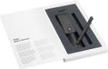 LAMY Swift Rollerpen 330 Set | Roestvrij staal zwart | Inclusief LAMY M 66 B rollerballvulling blauw | Echtleren etui zwart voor 2 schrijfinstrumenten