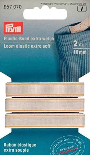 Prym 957.070 - Band elastiek extra zacht 10mm wit - 2m