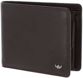Golden Head Leren portemonnee Polo RFID Protect Scheintasche mit RV 1395 Dunkelbraun donkerbruin