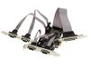 KALEA-INFORMATIQUE Combo PCIe Parallelle IEEE1284 DB25 LPT SPP ECP-controllerkaart en 4 COM RS232 DB9 seriële poorten met Moschip MCS9900 MCS9922 chipset
