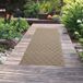 TeppichHome24 Tapis intérieur et extérieur à motif carreaux, beige/noir, dimensions : 60 x 180 cm