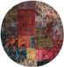 vidaXL - Vloerkleed - wasbaar - patchwork - ø120 cm - meerkleurig