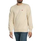 Levi's Sweatshirt voor heren, zwart, ronde hals, 1 stuk, S