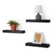 Amazon Basics Houten zwevende wandplanken, set van 3 stuks, zwart, 40,1 cm x 12,7 cm x 4,6 cm