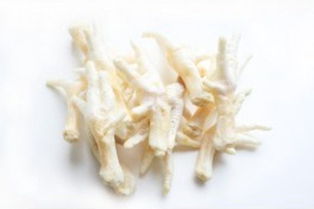 Animal King Kippenpootjes gepoft - hondensnack - 1 kilo