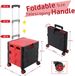 Ibenzoa® Chariot de courses multifonctionnel pliable avec poignée réglable et roulettes pivotantes pour un transport facile