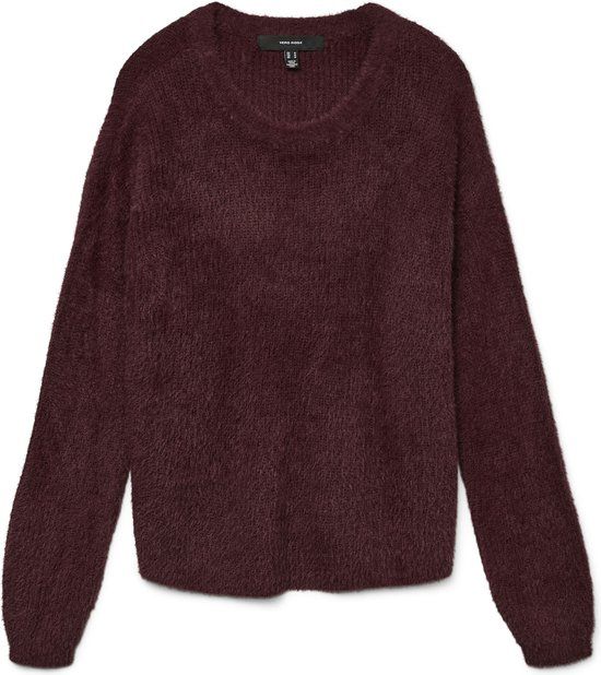 VERO MODA VMPUFF LS O-NECK PULLOVER BOO - Winetasting - Women's Knitwear - Size M