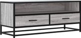 Sonoma Eiken meuble TV 100x34,5x40 cm Bois traité Métal Gris