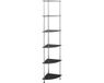 vidaXL - 6-laags Kastje - 30x30x160 cm - Zwart
