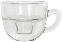 Merkloos Kaarsenhouder Koffie helder Ø8xH5cm