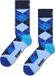 Happy Socks Argyle Sokken - Heren - Maat 41-46 - Blauw - Polyester/Katoen/Nylon