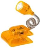 Merkloos Out of the Yellow leeslampje - geel - op klem - 4 cm - incl batterijen