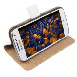 Mumbi Bookcase voor Samsung Galaxy S4 Mini - Wit
