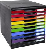 Exacompta Ladenbox MODULO A4 - 10 gelsoten laden EcoBlack - Harlekijn - 302798D