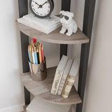 Vasagle Hoekplank – 4 planken – Houtkleur
