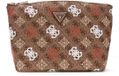 GUESS Eliette Logo Travel Top Zip Cosmetic Bag Ginger Logo