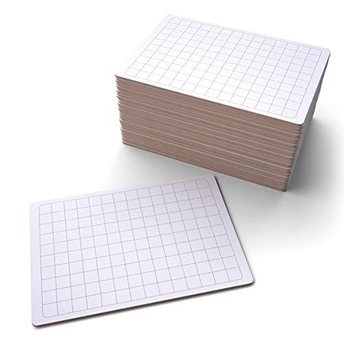 Show-me GFB30 Gridded Whiteboards - Pack of 30