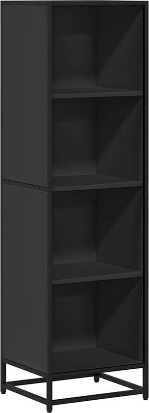 vidaXL Boekenkast 40x35x139 cm bewerkt hout zwart