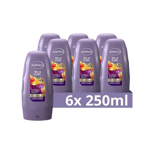 Andrélon Oil & Curl Conditioner - 6 x 250 ml - Value Pack