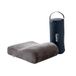 TEMPUR reiskussen Memory Foam, ergonomisch, (25 x 31 x 10/7 cm), antraciet | Reiskussen inclusief draagtas