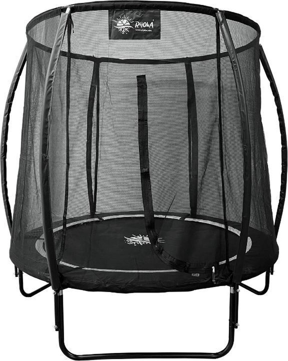 Rijoka Luxury Trampoline Ø366cm Premium Black | Met Veiligheidsnet - Outdoor